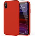 thumbnail image 1 of iPhone Xs Max Case with Screen Protector,Soft Liquid Silicone Gel Rubber Bumper Cover,Slim Fit Shockproof Protective Phone Case for iPhone Xs Max Red, 1 of 8