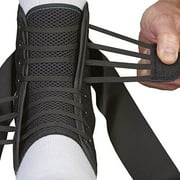ASO Speed Lacer Black Ankle Support Small Hook and Loop Strap Closure / Lace-Up for the Foot 223612