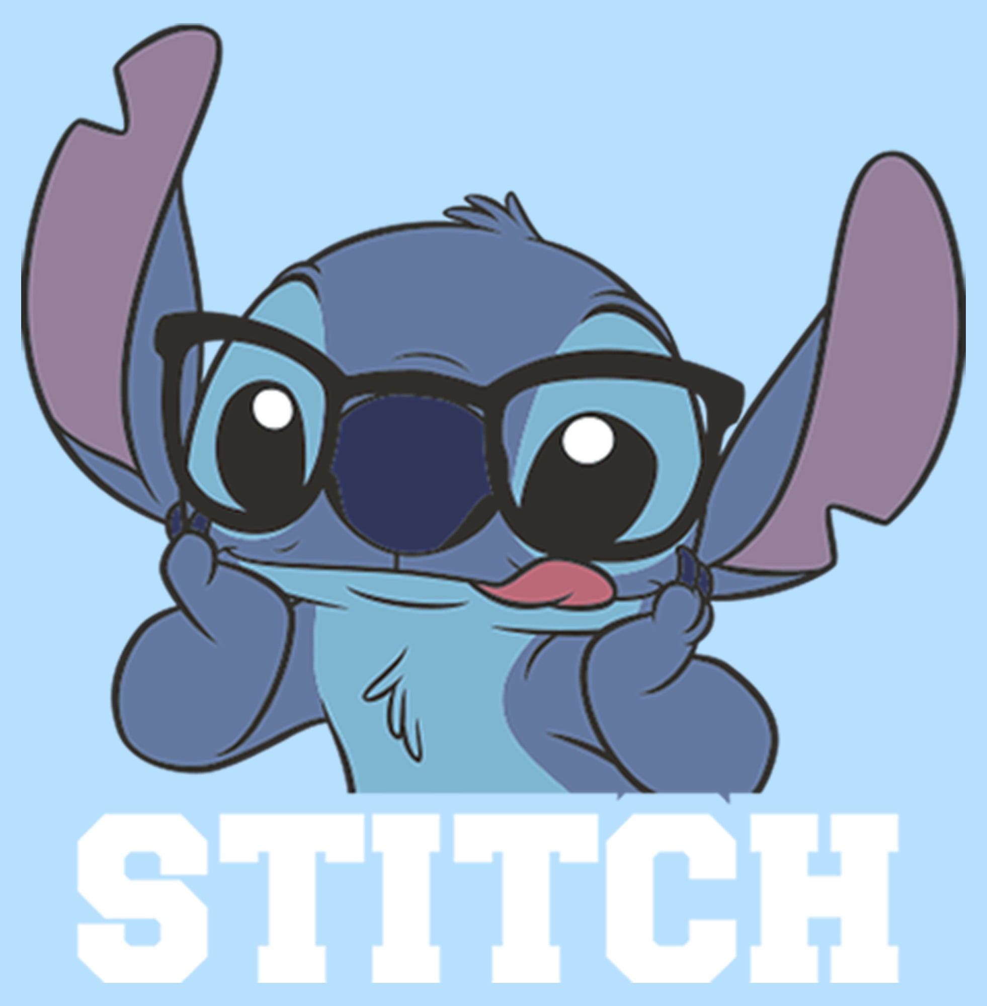 Boy's Lilo & Stitch Glasses Stitch Graphic Tee Royal Blue Large