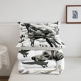 thumbnail image 5 of Homewish Camo Labrador Retriever Twin Comforter Sets,Vintage Dog Paws Duck Bedding Set,White,Light Gray Reversible,2pcs,1 Comforter and 1 Pillowcase, 5 of 7