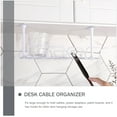 thumbnail image 2 of WRISTBIQUE 2Pcs Desk Cable Organizer Plastic Grey with Compact Design for Adults, 2 of 8