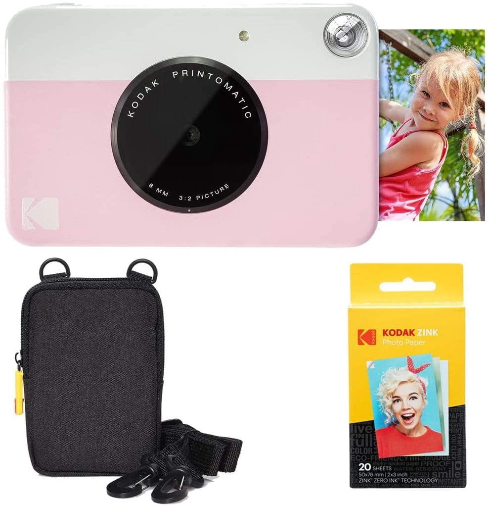 Kodak Printomatic - Appareil Photo Instantané Bleu - Avec Papier Zink 20 Feuilles
