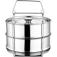 thumbnail image 1 of Stackable Steamer Insert, Steamer Pot, 2-Tier Stackable Food Steamer with Lid, 1 of 5