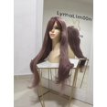 thumbnail image 3 of Peluca Dusty Rose Palo de Rosa Cabello Liso Largo Sintetica con Fleco rosa Unitalla Lymalimoon SW Lisa Rosa 612, 3 of 4
