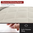 thumbnail image 2 of Sasttie 7 Pieces Queen Comforter Set, Reversible Bed in a Bag, All Season Bedding Set with Comforter, Flat Sheet, Fitted Sheet, Pillowcases & Shams, Beige & White, 2 of 8