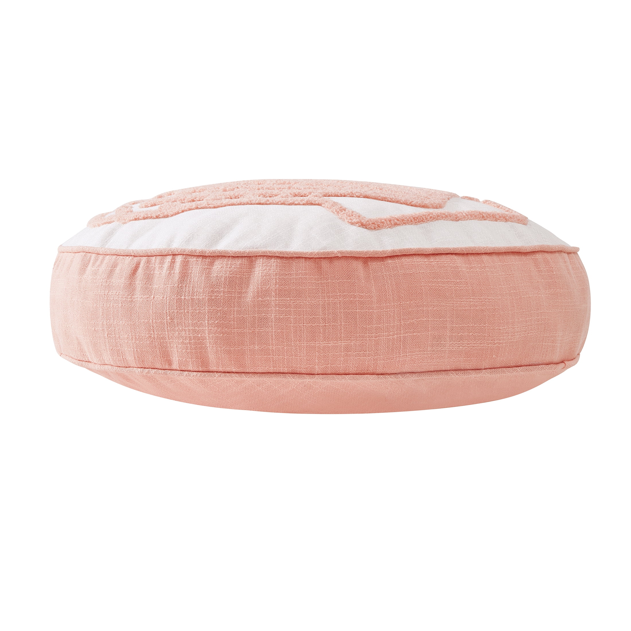 Mainstays Seashell Decorative Pillow, 16" Round, Ivory