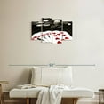 thumbnail image 2 of Elephant Stock Hearts Royal Flush Wall Art - Horizontal Multi Panel Canvas - Living Room Wall Decor - Hobbies And Lifestyle Multi Panel - Black And White Decor - 30" x 18", 2 of 4