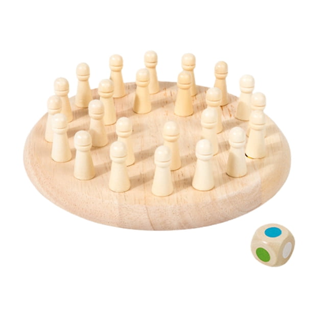 Montessori Toy From 4 Years Memory Chess Learning Toy Board Game Made Of Wood Memory Game Improves Memory And Colour Perception Birthday For Children