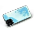 thumbnail image 3 of HAHDAXIA Liquid Fluorescent Case for iPhone 12 Pro Max,Luxury Fun Glow in The Darkness Quicksand Clear Hard PC + Soft TPU Bumper Luminous Shockproof Protector (Blue, iPhone 12 Pro Max), 3 of 7