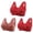 Brown, variant on 3PC Bra for Seniors Plus Size,Front Closure Bras for Older Women,Comfortable Front Close Button Cotton Bras Beige 3XL
