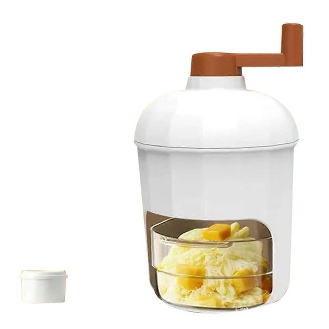 Ice Crusher Manual Rotary Ice Crusher Small Manual Shaving Ice Machine For Household Kitchen Handheld Snow Crusher Ref: 5226