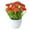 Sunset Red, variant on 1 Set Mini Potted Artificial Plants | Faux Topiary Shrubs and Plastic Fake Plants for Home, Office Desk, and Bathroom Decoration - Multi-use Handmade Display for Garden