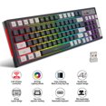 thumbnail image 2 of L900 Film Game Office Keyboard RGB Backlight Two-color Injection Key Cap Gray Color Matching 2.4G Wireless Keyboard, 2 of 12