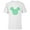 White, variant on Disney Mickey Mouse Head Four-Leaf Clovers St Patrick’s Day - Short Sleeve T-Shirt for Kids - Customized-White