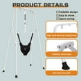 thumbnail image 6 of 2 in 1 Baby Jumper, Toddler Swing and Bouncer, Indoor Outdoor Baby Swings for Infants, Gray, 6 of 8
