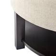 thumbnail image 2 of Round Storage Ottoman with 300LBS Weight Capacity / Support Heavy Loads Securely, 2 of 3