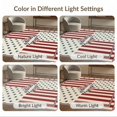 thumbnail image 7 of ODIKA 2'x3' Washable Throw Rug July Crisp Door Frame Stars Stripe Balance Traditional Patriotic for Hallway, Study Room, Non-Slip Low Profile, Flatwoven, 7 of 7