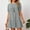 Gray, variant on Mini Dress Sevevn Women's Summer Loose Fits Dress Cotton Linen Round Neck Short Sleeve Dress