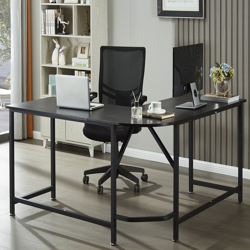 Clearance! L-Shaped Computer Desk, Industrial Office Corner Desk, 59