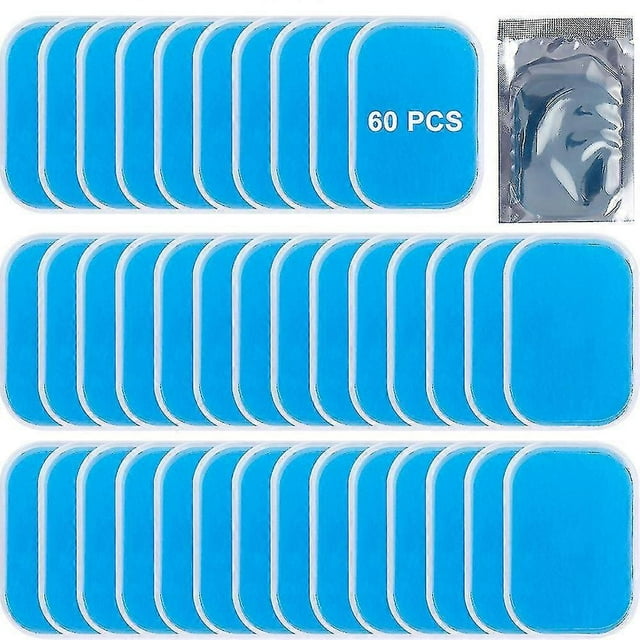 60pcs Gel Sheet Compatible Gel Pad, ABS Trainer Replacement Gel Sheet Abdominal Conditioning Belt Muscle Toner AB Trainer Accessories