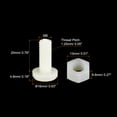 thumbnail image 2 of Uxcell 20 Pairs Nylon Screw Nut Assortment, M8x20mm Slotted Pan Head Screws & M8 Hex Nuts, 2 of 4