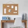 thumbnail image 5 of Toocust 28"x20" Cork Board for Wall, Frame Cork Board, Cork Message Board, Small Cork Board, Pin Board with Fixing Kits, 5 of 7