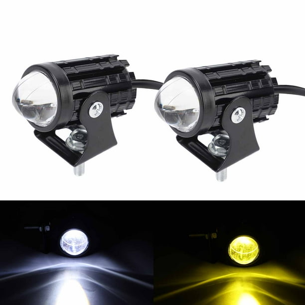 Foco Para Motocicleta, Amarillo, Blanco, Alto Brillo, 8 A 80 V, Foco LED Para Motocicleta, Luz De Conducción Para Moto