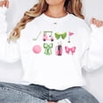 thumbnail image 3 of Girly Golf Graphics Sweatshirt for Women Preppy Golfing Sweater White Sweatshirt Adult Large, 3 of 4