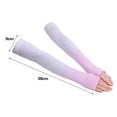 thumbnail image 6 of Mdesiwst 1 Pair Gradient Color Thumbhole Design Ice Silk Arm Sleeves Men Women Sports Arm Sleeves Cycling Supplies, 6 of 7