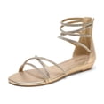 thumbnail image 1 of Sandalia DREAM PAIRS WEITZ plana con tira al tobillo y pedrería 7.5, 1 of 8