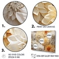 thumbnail image 3 of Designart "Minimalist Beige And White Mums In Bloom" Mums Floater Framed Wall Art Living Room, 3 of 5