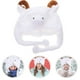 thumbnail image 4 of Adorable gorro de animalito de peluche estilo esquí de invierno con orejeras y capucha de dibujos animados para niños y adultos (oveja), 4 of 7