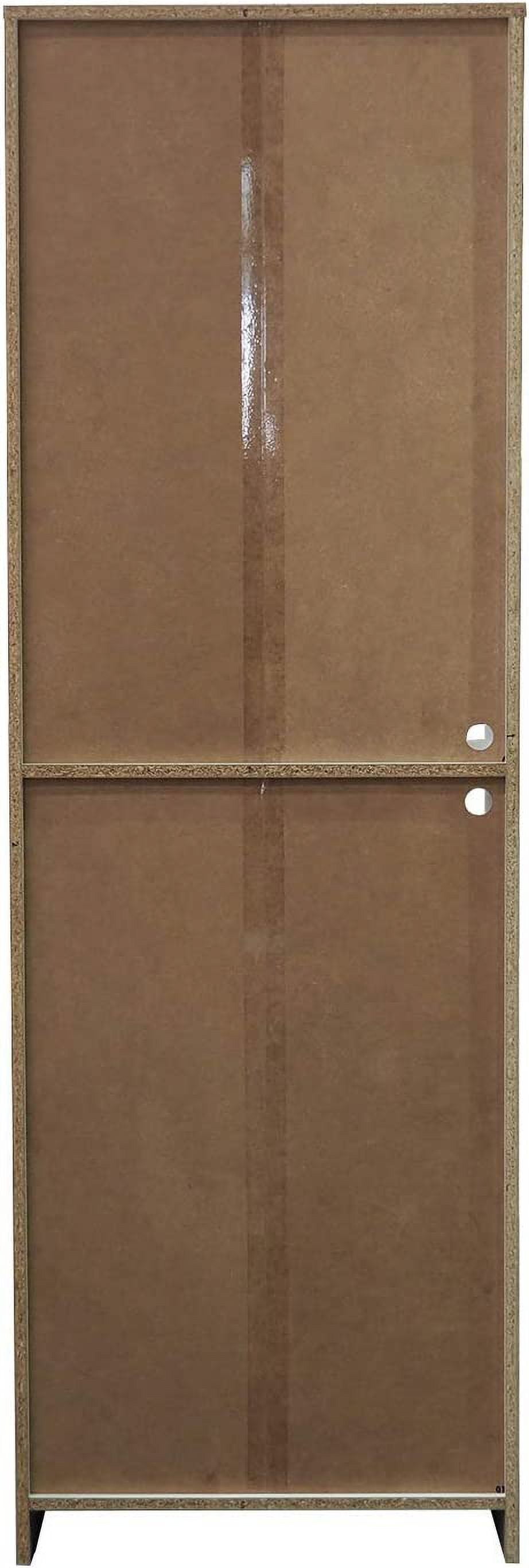 Danbury Tall Kitchen Pantry, Microwave Storage Cabinet, White, 23" W x 15" D x 70" H