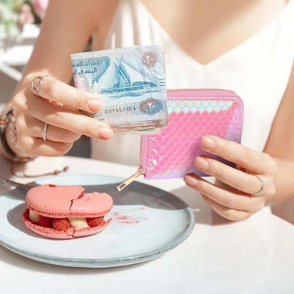 AURARMLET Little Girls PU Purse Billfold Wallet Compact Change Holder for Women and Kids