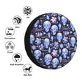 thumbnail image 4 of Susaid crystal cool Skull flower Print Tire Covers,Waterproof Anti-UV Snow Sun Rain Tire Covers for RV,Truck, SUV, Trailer, Camper-14 inch, 4 of 6
