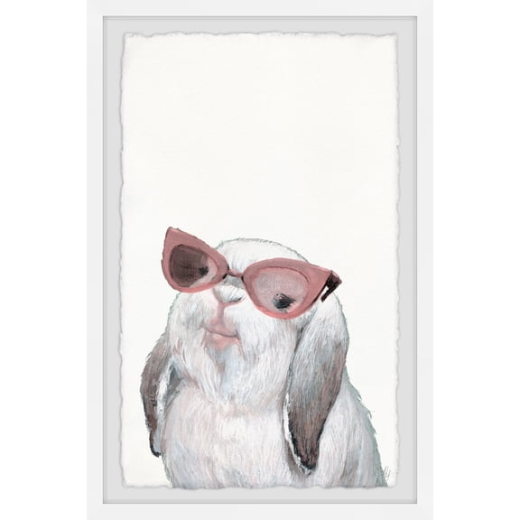 Marmont Hill Posh Bunny Framed Wall Art