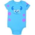 thumbnail image 3 of Disney Monters Inc. Babys Short Sleeve Onesie with Cap, Mike Wazowski or Sully Costume, Romper Set, 3 of 4