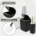 thumbnail image 5 of Bathroom Accessories Set - Gorgeous Bathroom Set, 10PC Bathroom Accessory Set, Toilet Brush, Trash Can, Qtip Holder Dispenser & Soap Dispenser, 5 of 12