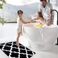 thumbnail image 6 of Black Bathroom Rugs 20" x 32", Thick Soft Bath Mats for Bathroom Non Slip Floor Mat, Absorbent Microfiber Wash Dry Bath Rugs, Tub and Shower Mat, 6 of 8