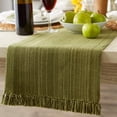 thumbnail image 2 of Camino de Mesa DII 33x183 cm Algodón Verde Oliva, 2 of 8