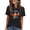 Black, variant on Summer Tops Womens Spring Short Sleeve Shirts Beach Vacation Clothes Fashion Sunset Printed Tshirts for Teen Girls