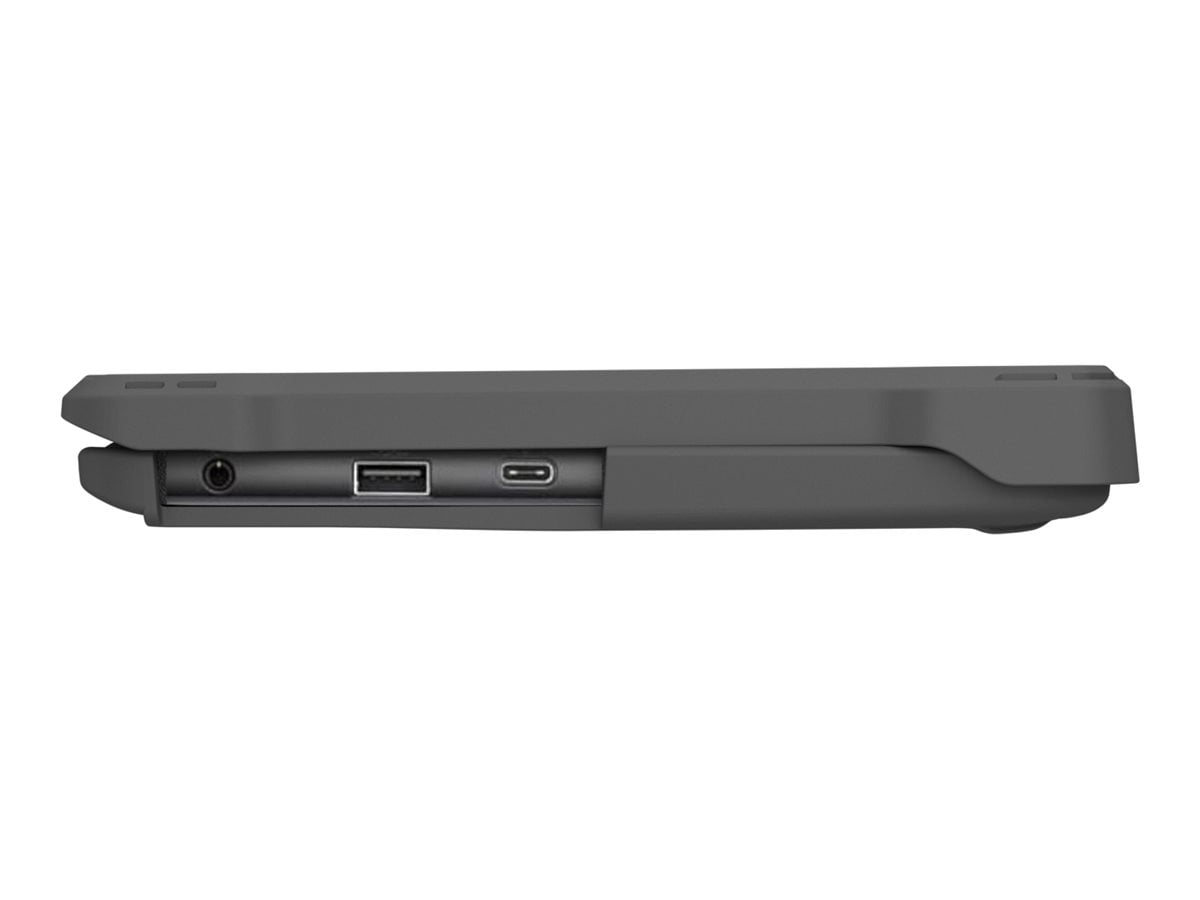 MAXCases Extreme Shell-F Slide Case for Dell 3100/3110 Chromebook Clamshell [Gray/Clear] (dl-esf-3110-gry)