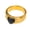 Black, variant on Women's Stainless Steel Cat's Eye Stone Statement Band Unique Ctrystal Heart Gold Plated Wedding Ring Pink Size 10