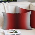 thumbnail image 2 of Dark Red Grey Black Ombre Throw Pillow Covers, Farmhouse Gradient Minimalist Soft Breathable Pillow Cases with Invisible Zipper for Sleeping, Toddler Pillowcases for Couch Bed Sofa Chair 12x20 Inches, 2 of 9