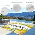 thumbnail image 4 of Fsddascl Summer Lemon Outdoor Rug for Patio/Deck/Porch, Non-Slip Large Area Rug 6 x 9 Ft, Spring Yellow Fruits Green Leaf Plant Indoor Outdoor Rugs Washable Area Rugs, Reversible Camping Rug Carpet, 4 of 5