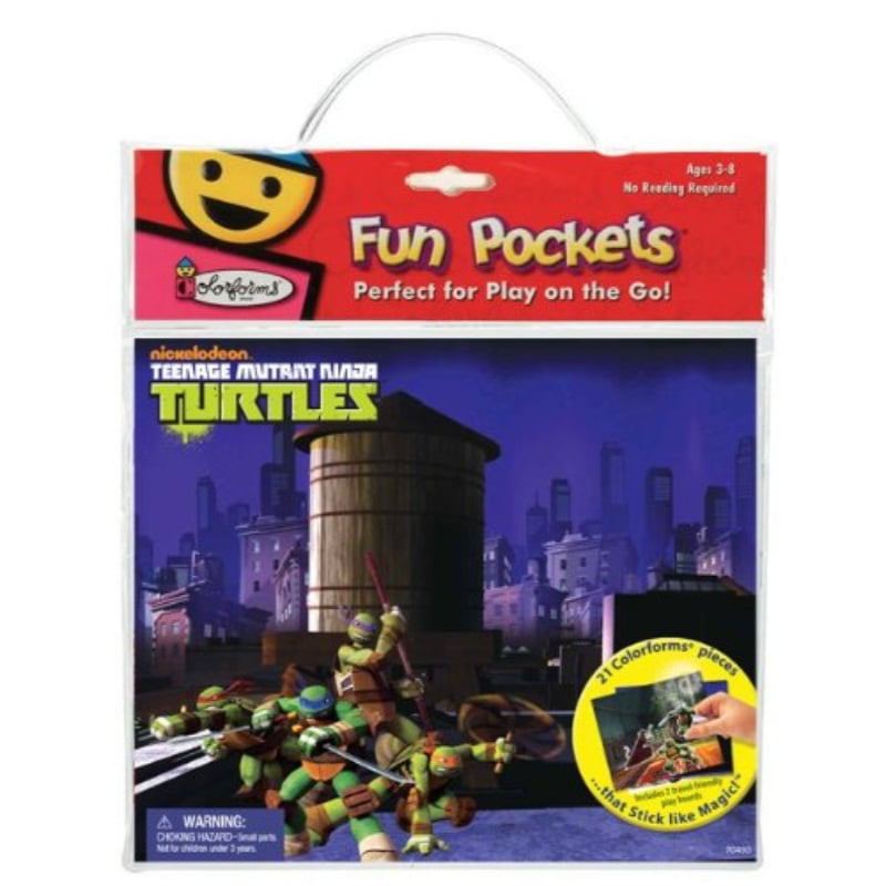 Colorforms Fun Pack Reusable Sticker Set  Teenage Mutant Ninja Turtles NEW!! 