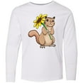 thumbnail image 3 of Inktastic Cute Chipmunk with Sunflower Long Sleeve Youth T-Shirt, 3 of 5