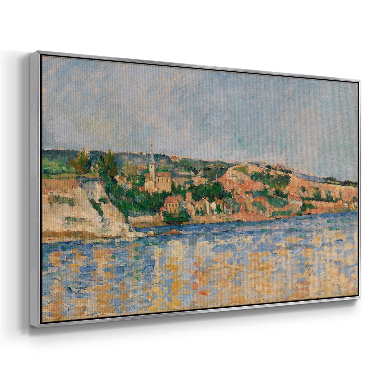 Vintage Landscape-CXLI By Wexford Home Framed in Silver Wood Gallery Wrapped Canvas 17 in. x 25 in.