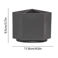 thumbnail image 3 of 360 Degree Rotating 6-grid Pen Holder Thick Plastic Large Capacity Classification Stationery Storage Box For Study Working Desk Use(Brown), 3 of 7