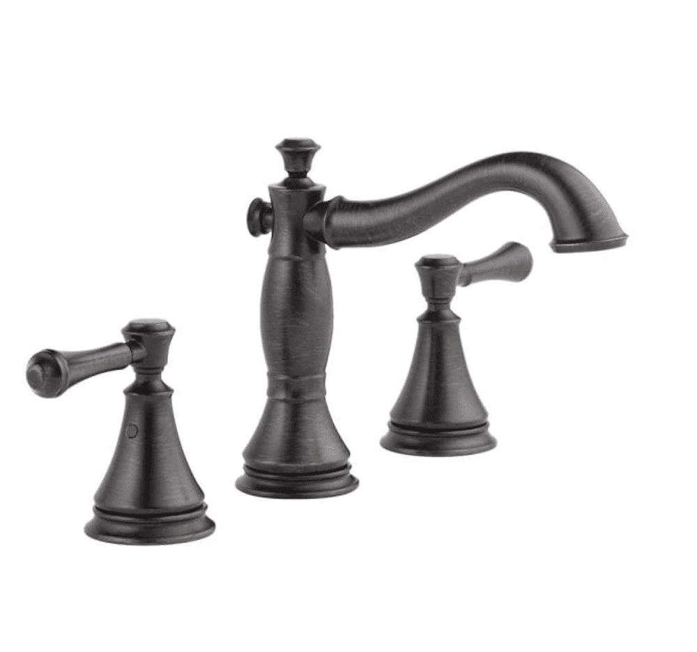 Delta Cassidy Two Handle Widespread Bathroom Faucet in Venetian Bronze ...